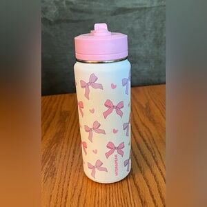 NWT 20 oz Hydrapeak Pink & Purple Ribbon Hearts Water Bottle